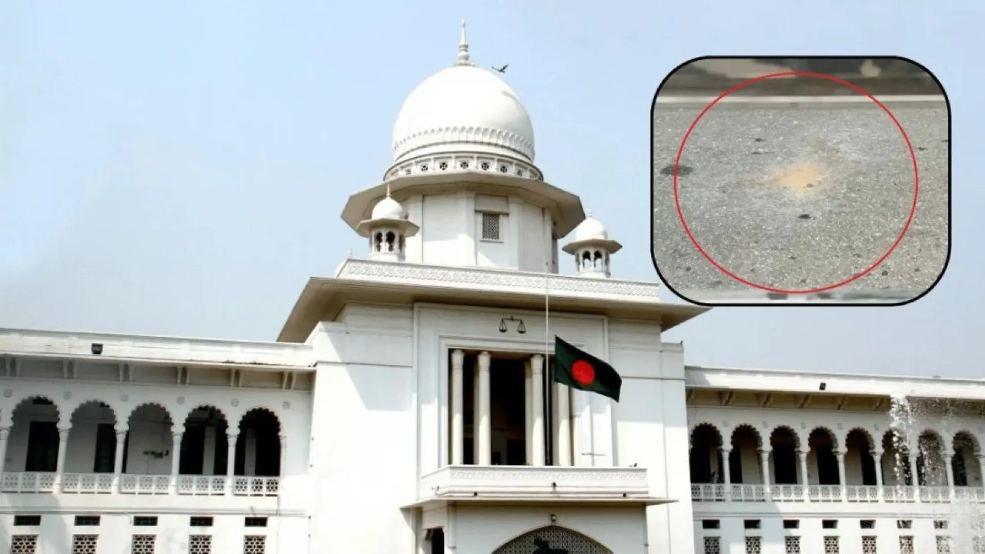 হাইকোর্টের প্রধান ফটকের সামনে ককটেল বিস্ফোরণ